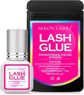 Lash Color Glue Fast Dry Strong Bond (Clear-5ml) | Waterproof, for Eyelash Extensions, Lash Adhesive, for Lash Extensions, 3-5 Weeks Retention