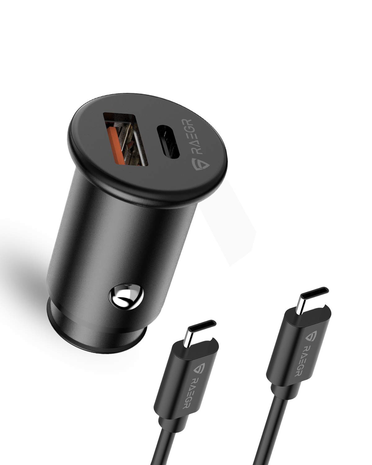 RAEGR Rapid Link 400 USB Car Charger | 20W PD & 18W | QC 3.0 Dual Port Fast Car Adapter (USB + Type-C) Compatible with iPhone 16/15/14/13 Series, Galaxy S24/S23/S22 & Smartphones (QC + PD) - Black (B08TM1LB1F) Amazon Price History, Amazon Price Tracker