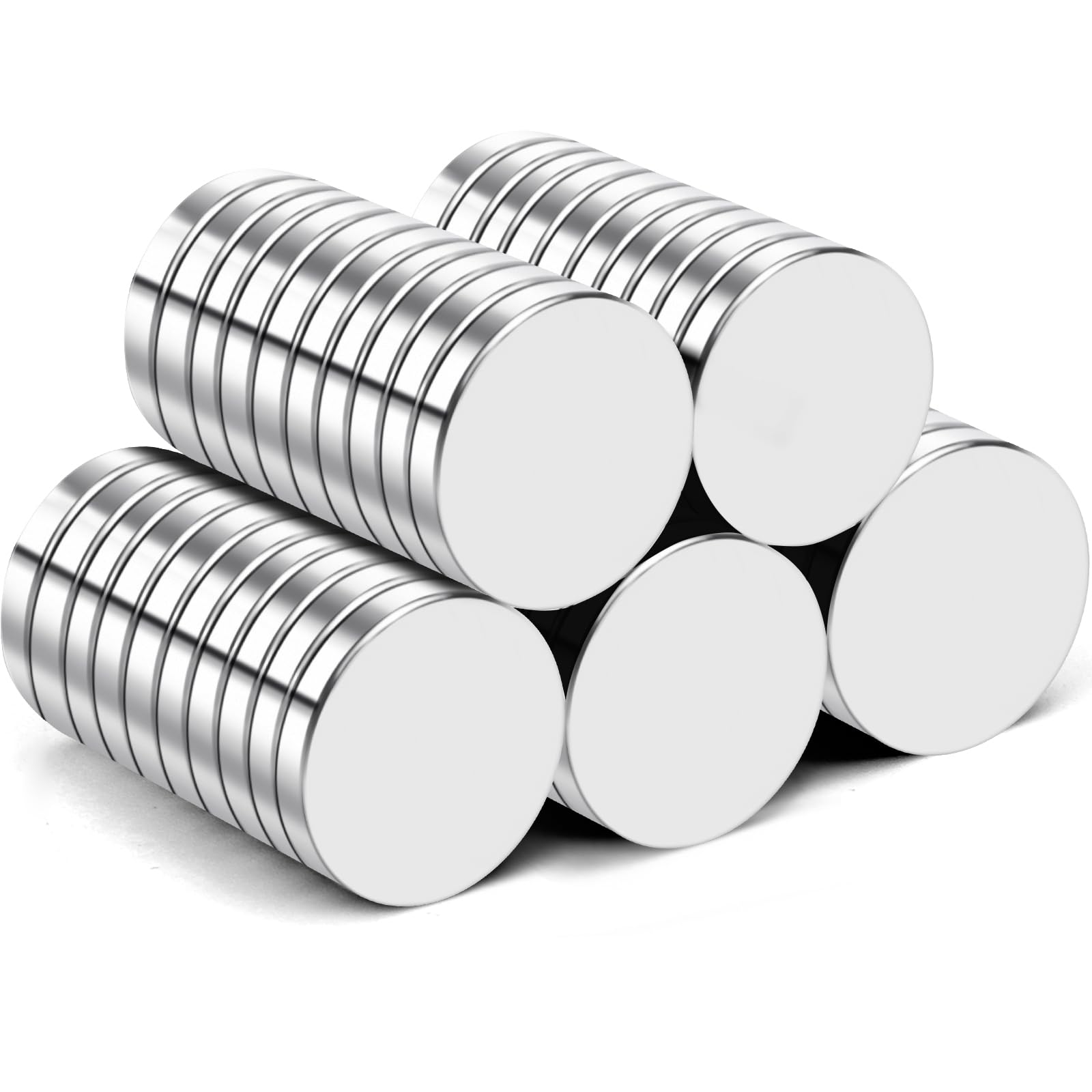 TRYMAG Small Neodymium Fridge Magnets, 50Pcs Refrigerator Magnet 15x3mm