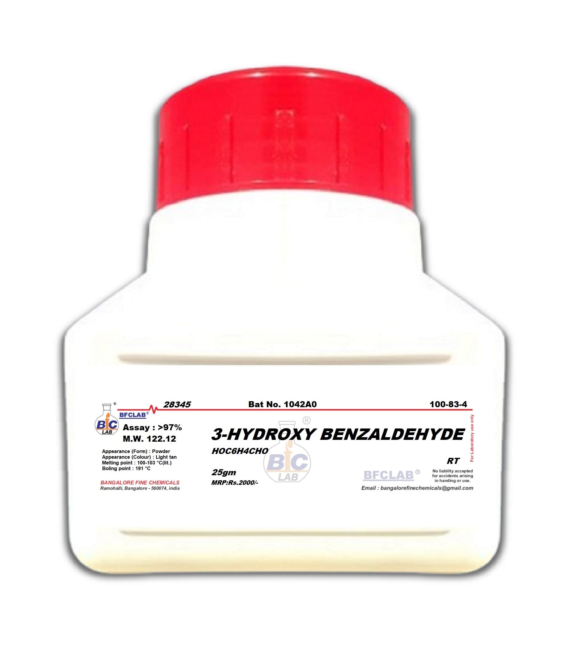 3‐HYDROXY BENZALDEHYDE - 25gm CAS No. 100-83-4-image-14