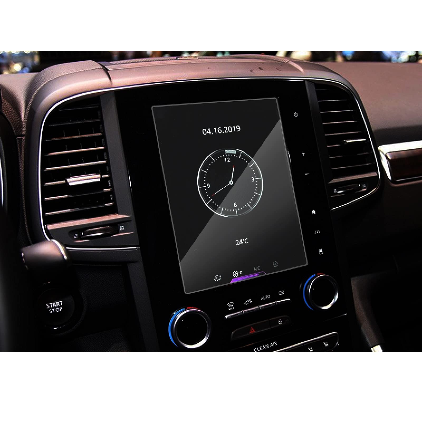 NIKLE Film Protecteur De Navigateur De Voiture Pour Renault Koleos Megane 4 2017-2020, Film De Protection D'écran En Verre Trempé De Navigation De Voiture