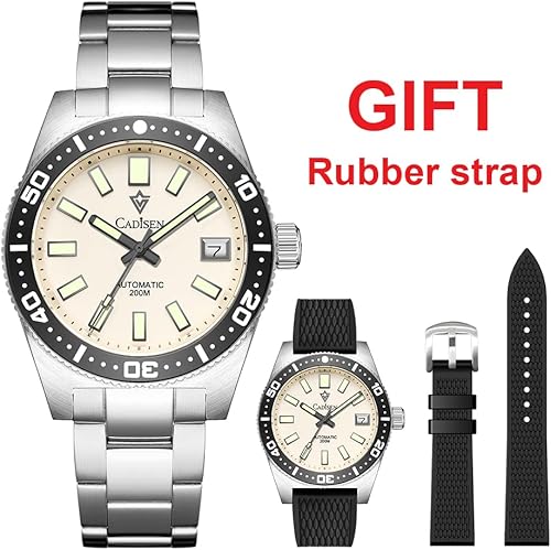 Miniatura 2 de CADISEN Reloj automático para hombre mecánico NH35 movimiento impermeable de cristal de zafiro casual relojes de negocios