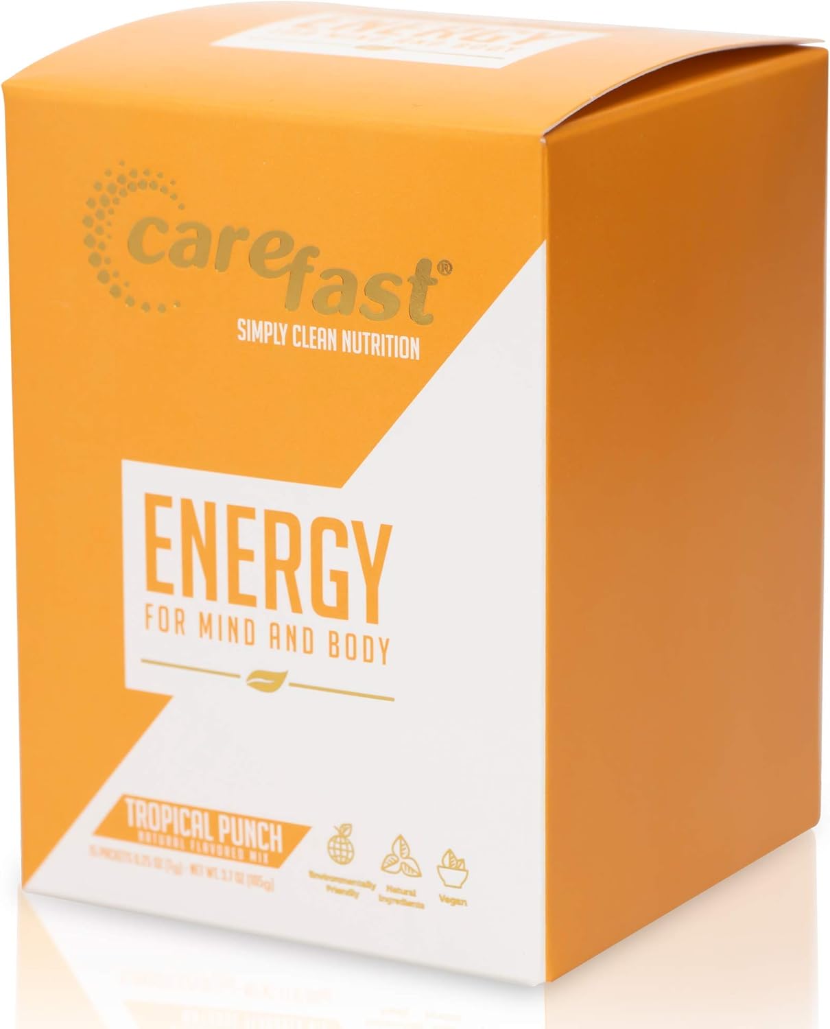 Carefast Natural Energy Powder Drink Mix Tropical Punch