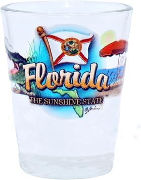 Florida Sunshine State Elements Shot Glass