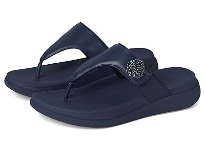 FitFlop F-Mode Go Beadie-Button Adj. Flatform Toe/Post Sandals Women