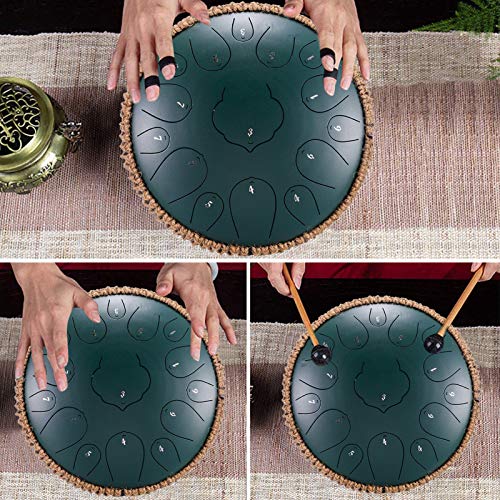 Stecto 13 Inch 15 Notes Tong Drum, Percussie Instrument Etherische Lotus Hand Pan Drum Hand Drum Met Drum Mallets… - Image 5