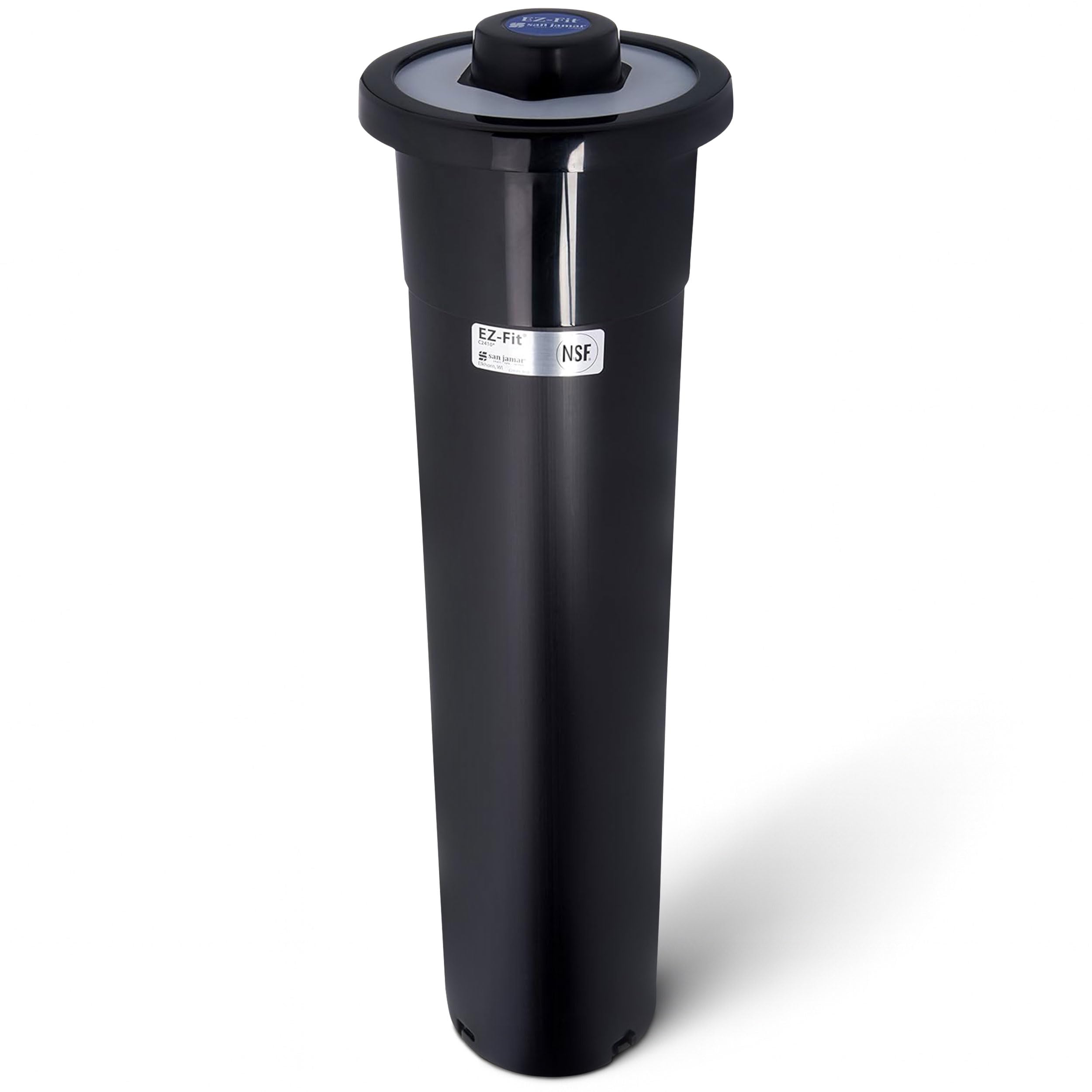 San Jamar 18 in / Standard Gasket / Black Food Dispensers