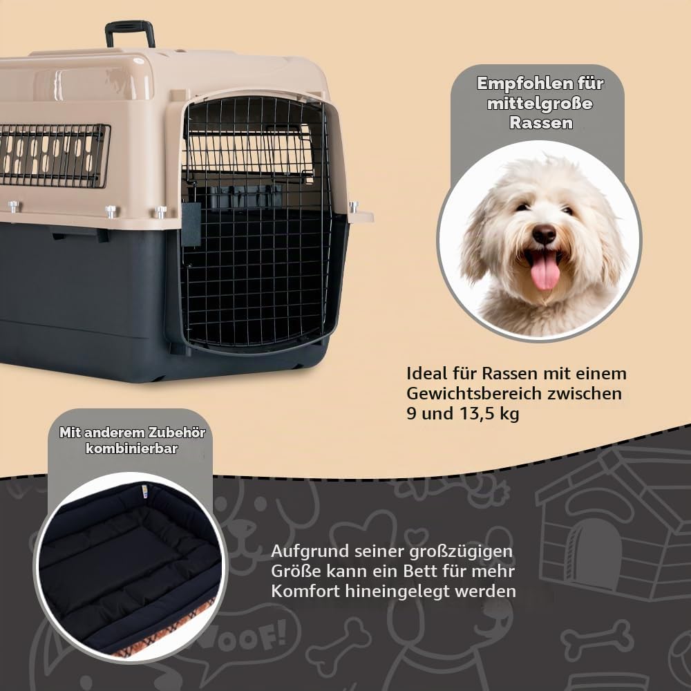 Petmate 21561 Transportín Vari Kennel Ultra 28, 71 x 52 x 55 cm, L