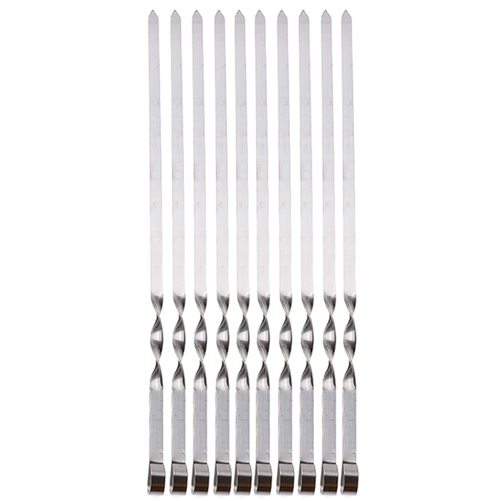 SePkus Spiedini di Kebab, 10 Pezzi 50 cm Acciaio Inossidabile 420 Lunghi BBQ Barbecue Kebab Cibo Spiedini di Carne Spiedini per Attrezzi per Griglia all'aperto