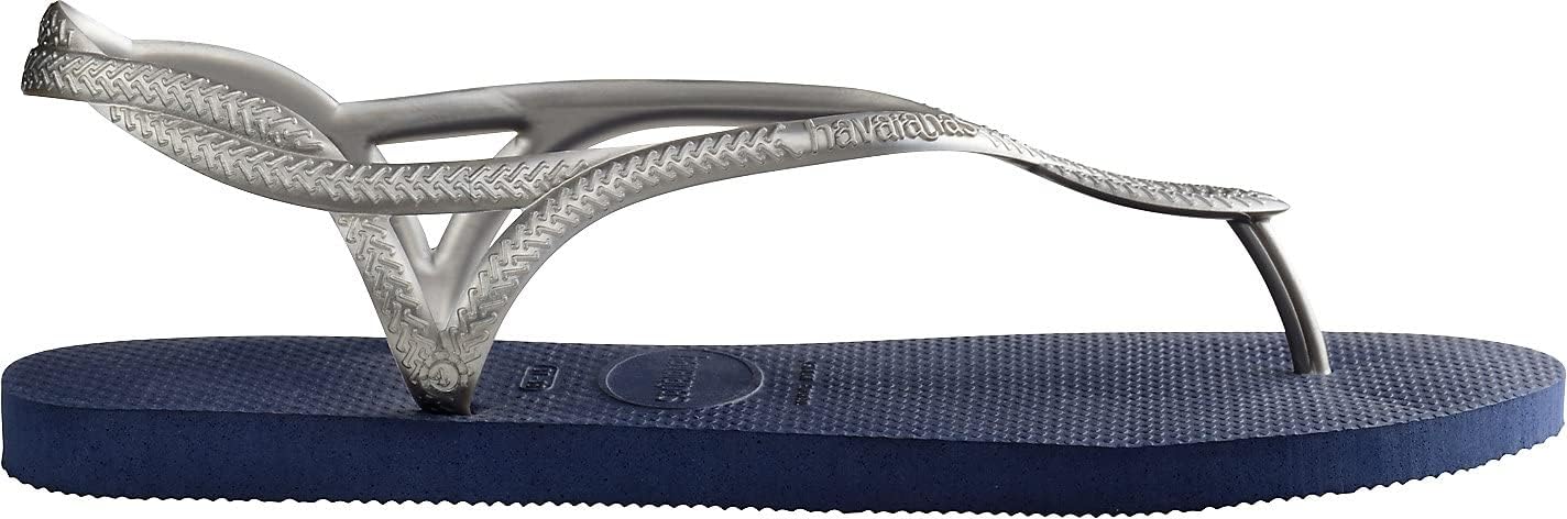 Havaianas Women's Havaianas Luna Sandal 3/4 UK Navy Silver