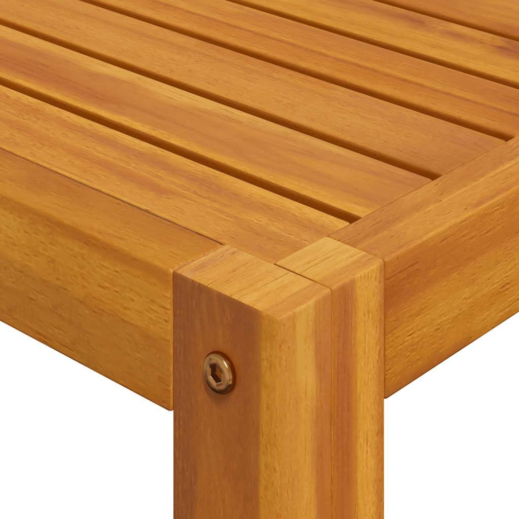Tavolino da Giardino 68x68x29 cm Legno Massello Acacia | Struttura bassa a doghe ideale per terrazzo, patio o bordo piscina, adatta a servire bevande e snack all'aperto.