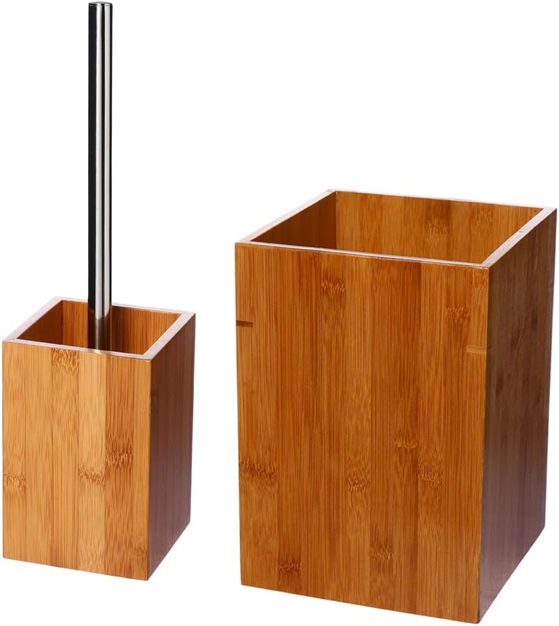 Bamboo Bathroom Accessories Set