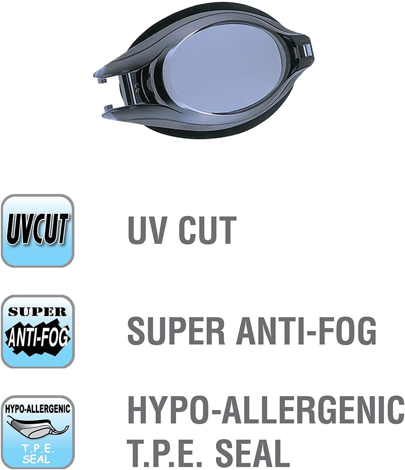 View Dolphin Rx V510 Prescription Swim Goggles 12 Adult Unisex