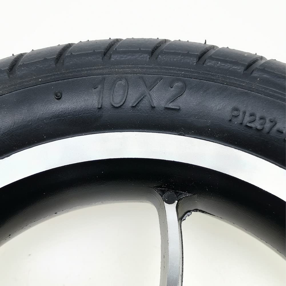 Ruedas de Repuesto para Silla de Ruedas, Piezas de Rueda Delantera de Silla de Ruedas Inflable de PU de 10 Pulgadas para Silla de Ruedas Eléctrica, Andador, Rodamiento: 12 mm