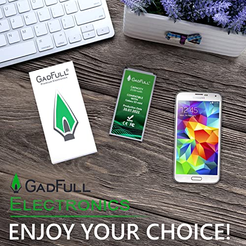 GadFull Batteria compatibile con Samsung Galaxy S5...