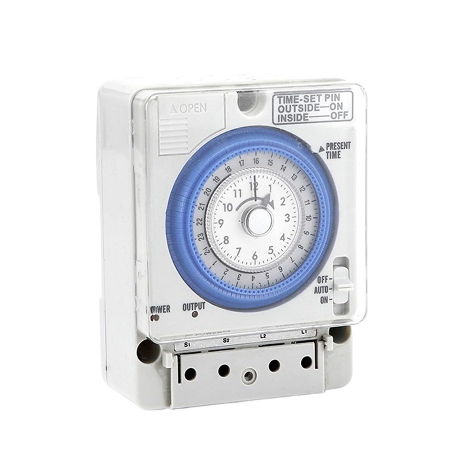 Temporizador mecánico eléctrico, temporizadores de Dial analógico, 24 horas, 7 días, 15A, 20A, carril Din, controlador de temporizador programable semanal