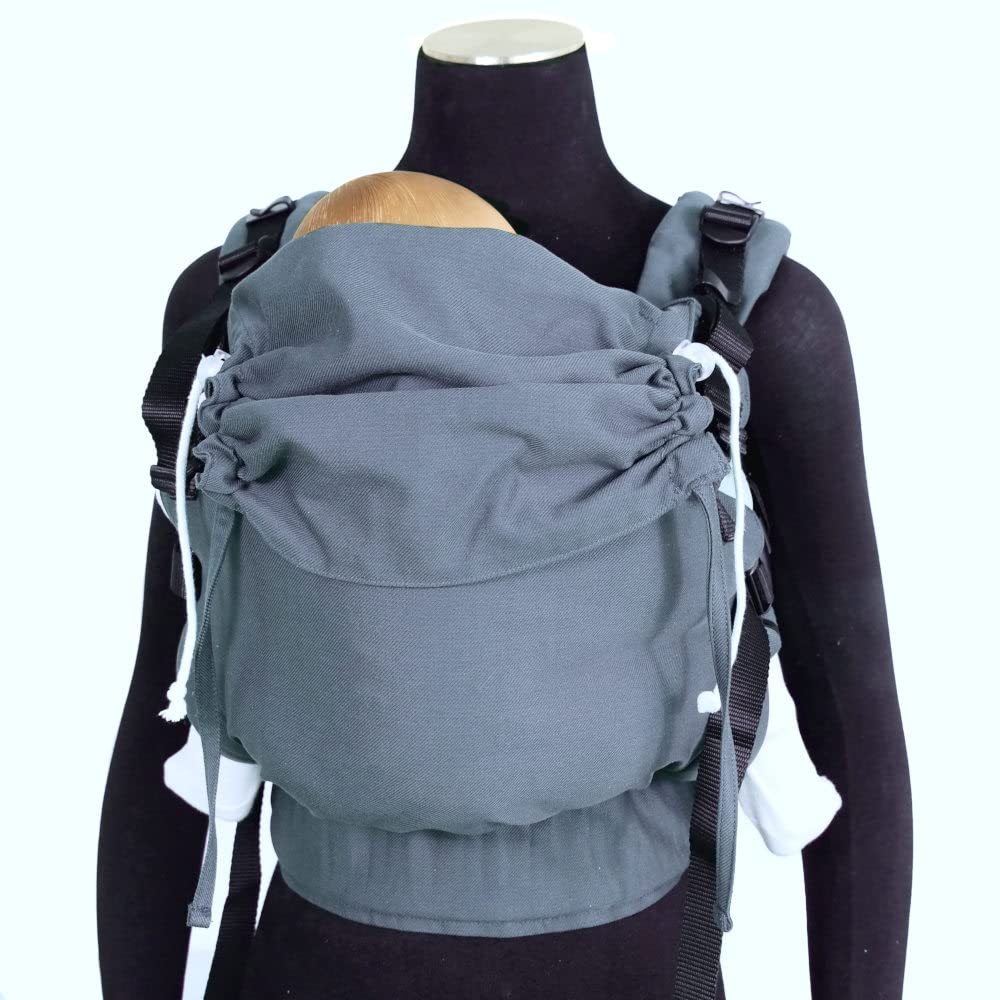 Didymos DidyFix Babytrage - Fullbuckle Tragehilfe in Graphit - für Neugeborene ab Geburt von 50-86 cm - ergonomische Sitzhaltung - Bauchtrage - Hüfttrage - Rückentrage