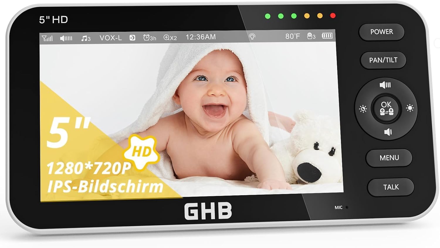 Alecto DVM-200/201 babyfoon met 2 camera’s en 4.3 kleurenscherm