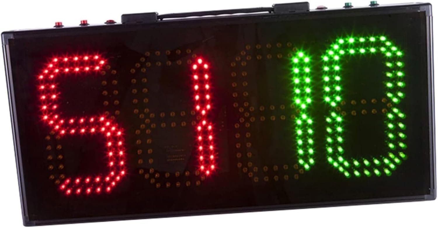 Single-Sided Football Substitution Board led Display,Portable Digital Scoreboard,for Basketball/Ping Pong/Cornhole/Baseball/Football/Volleyball/Indoor Games,