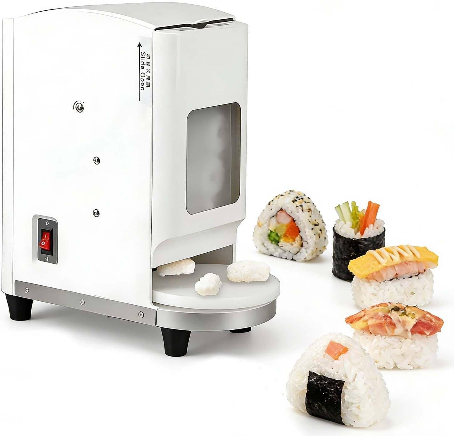 YXYLJOZ Professional Onigiri Machine, Automatic Sushi Former with Sensor-Controlled Turntable,Adjustable Rice Density – Choose 16g/18g/20g/22g/24g Model 18g