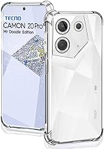 Shockproof Clear Bumper Back Cover Case for Tecno Camon 20 Pro 5G |360 Degree Soft Transparent Back Cover Case for Tecno Camon 20 Pro 5G (Transparent)