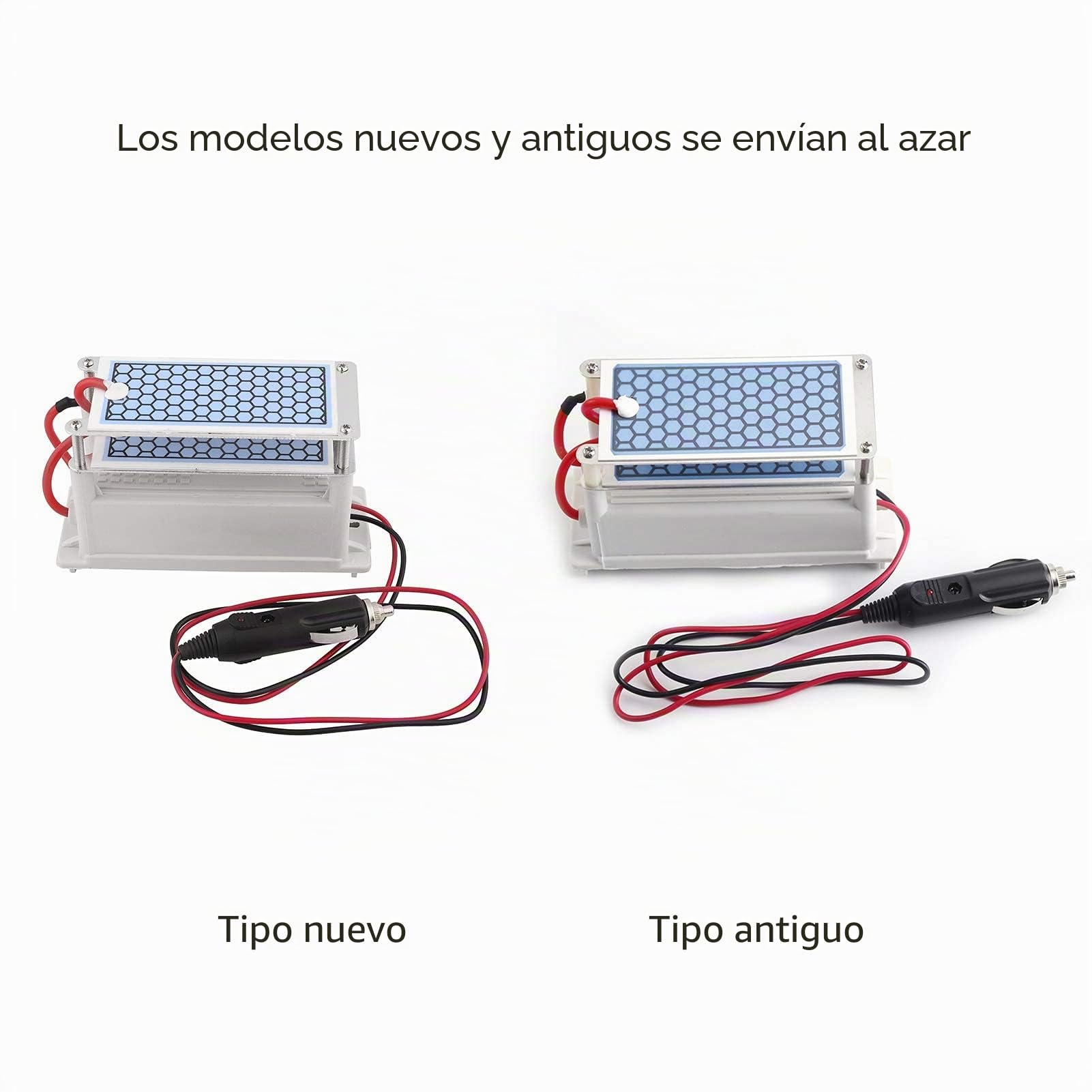 Generador de Ozono para Coche 12V CC Purificador de Aire con Placa Cerámica Ozonizador Ionizador Desodorante Esterilizador Integrado Elimina Olores Domésticos