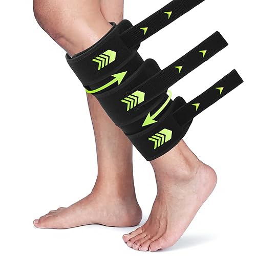Soporte de pantorrilla para hombres y mujeres, férula ajustable para espinillas y soporte muscular de pantorrilla, manga de compresión inferior de