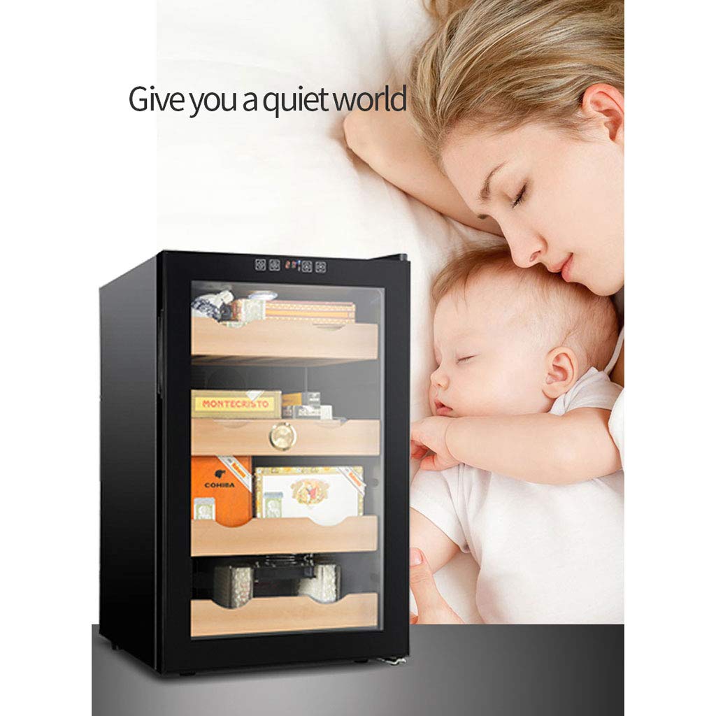 Hermsi 70l Cigar Humidor Cooler, Automatic Humidity Conditioning Cigar Cedar Wood