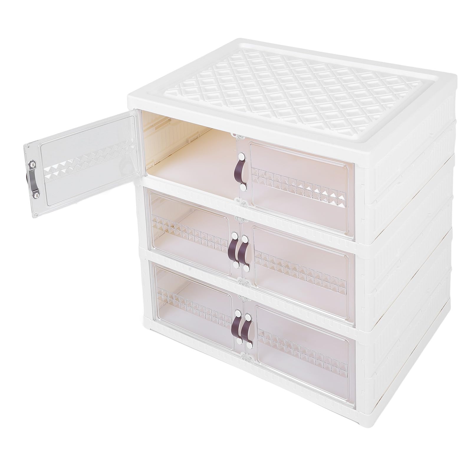 Aramox Caja de Almacenamiento de Zapatos Plegable con Puerta Magnética (3