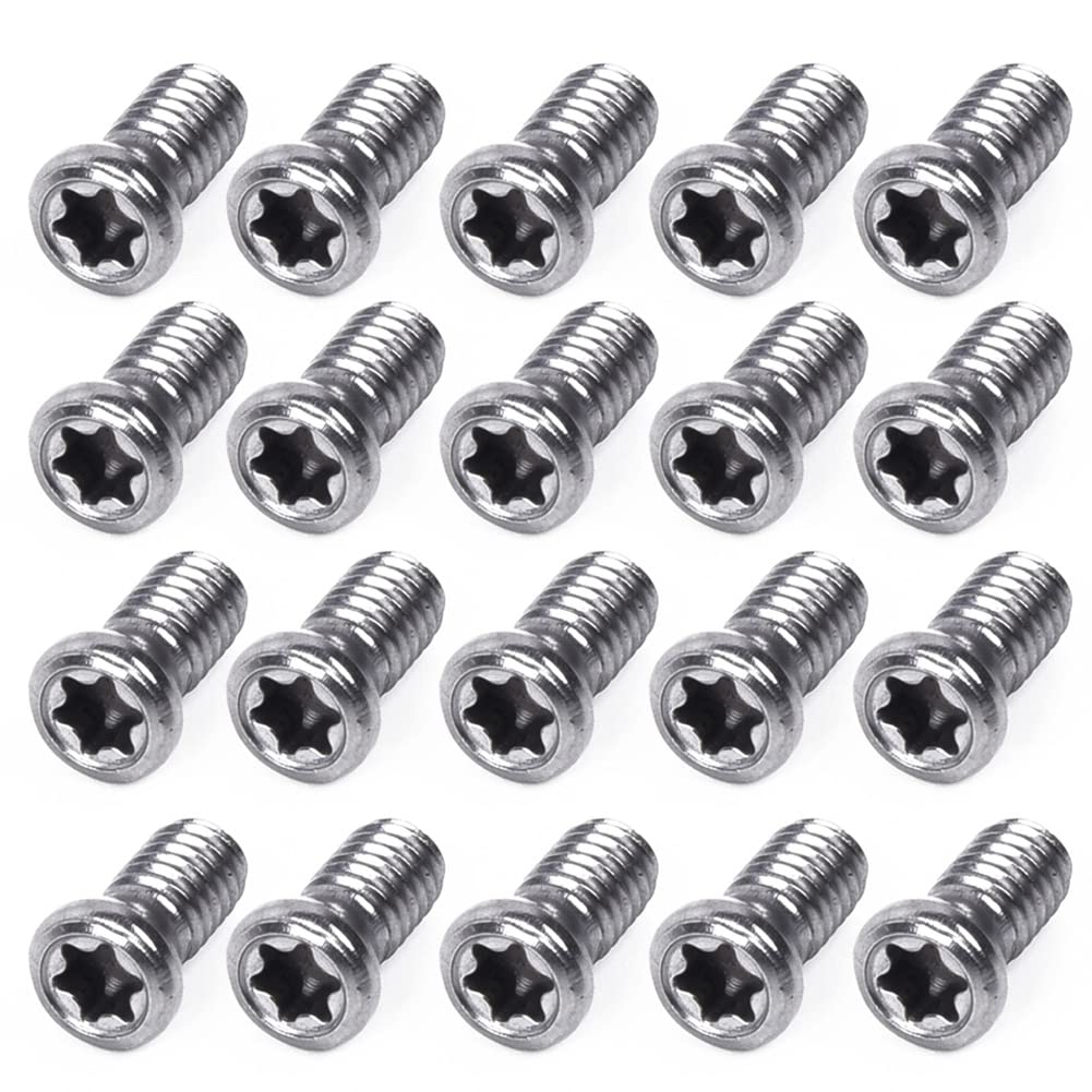 50 Viti M4 X 10 Mm A Testa Torx Per Inserti Tornio In Carburo – Con Cacciavite Incluso