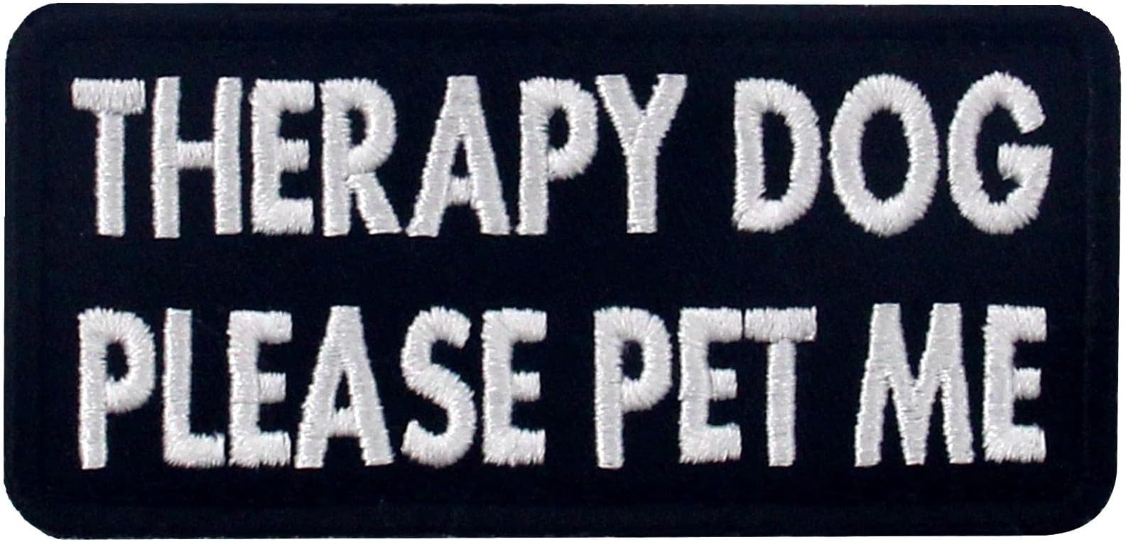 TailWag Planet Therapy Dog Please Pet Me Service Dog Morale Tactical Patch Embroidered Vest/Harnesses Badge Fastener Hook & Loop Emblem