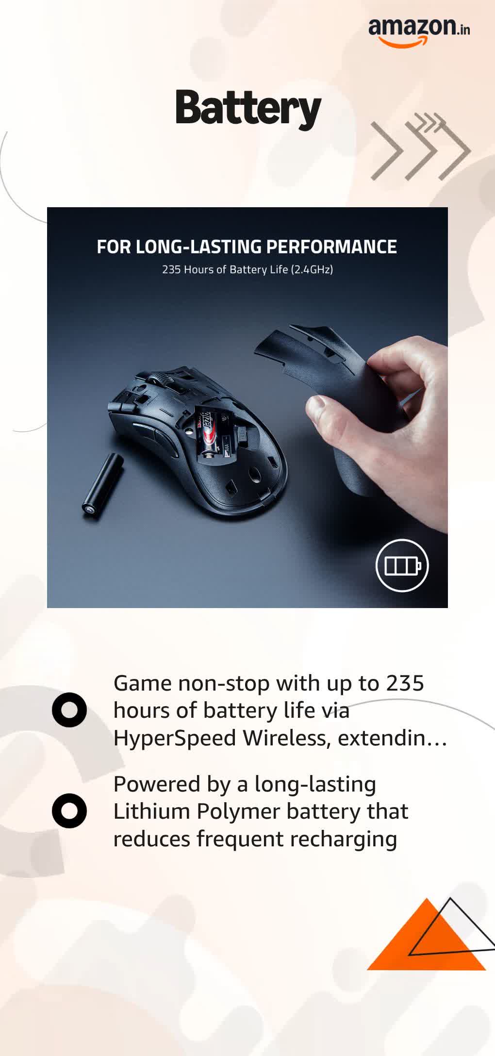 Razer DeathAdder V2 X Hyper Speed Wireless Gaming Mouse