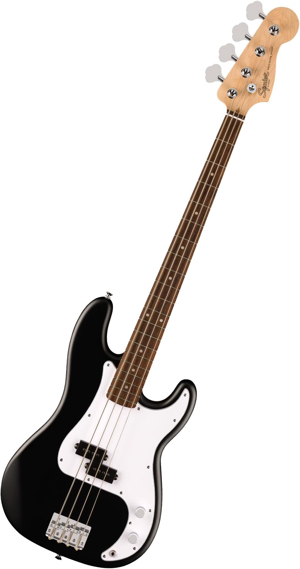 Squier Debut Series Precision Bass Guitar, Beginner Guitar, with 2-Year Warranty, Includes Free Lessons, Black with Matte Finish