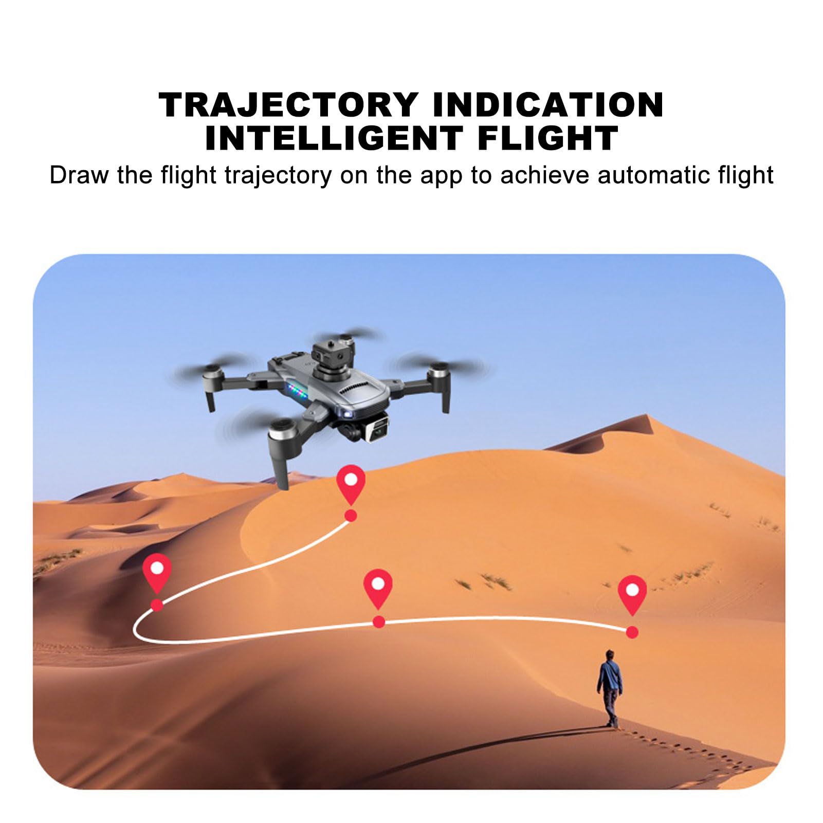 Drone S99 con Cámara Dual, Avión RC para Evitar Obstáculos de 4 Vías con Fotografía de Gestos, Control de Detección de Gravedad 2.4G Quadcopter Plegable con Balanceo de 360​​​°
