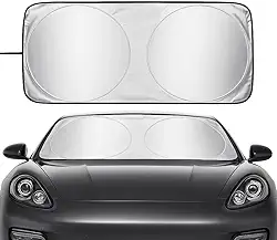 Protetor Solar para Para-brisa Dobrável Universal – Bloqueia Calor e Raios UV, Fácil de Guardar, Ideal para Carros e SUVs