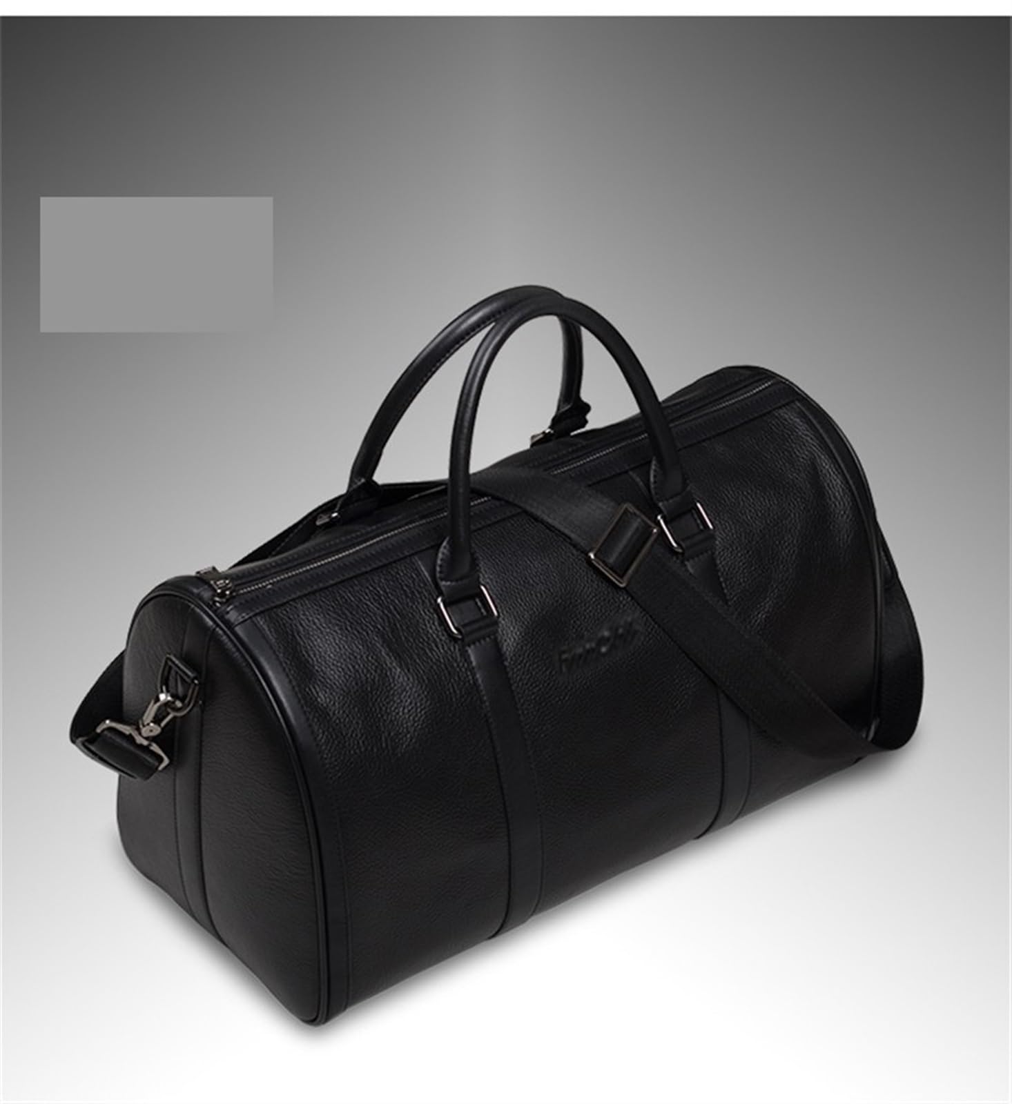 Bolsa De Viaje Bolso de Viaje de Cuero for Hombre, Bolso de Viaje y Equipaje, Bolso de Mano de Cuero for Hombre, Bolso de Fin de Semana, Bolso de Mano Grande para Viajar(Black)