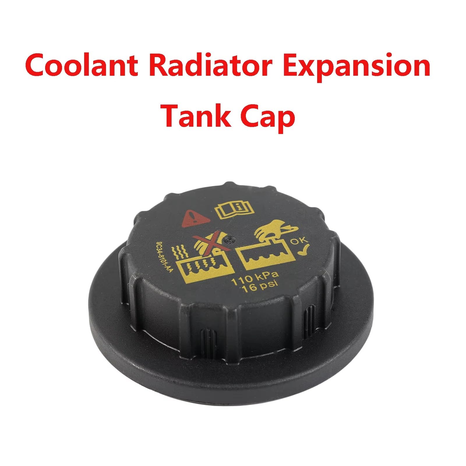 Compatible con Lincoln MKT 2010 2011 2012 2013 2014 2015 9C3Z8101B Tapa del depósito de expansión del radiador de refrigerante