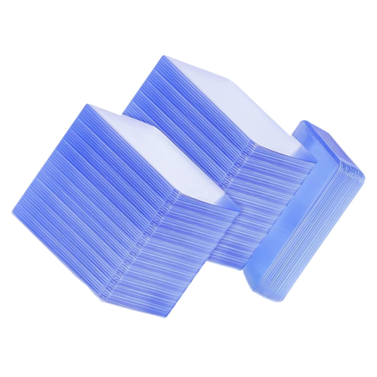 Bustine Protettive per Carte Pvc Trasparenti 100 Pezzi Blu