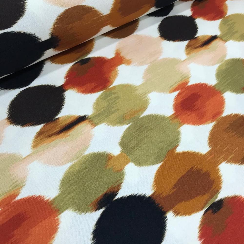 Kt KILOtela - Digital Printed Canvas Fabric, Half Panama Cotton, Decoration, Cushions, 100 cm Length x 280 cm Width