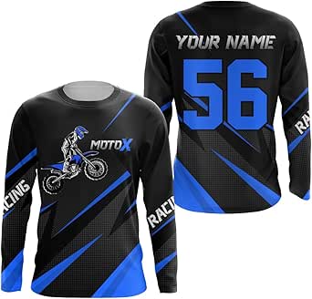 Skull MX Jersey For Motocross - UPF30+ Unisex Riding Shirt For Men, Women & Kids