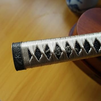 BOHIHYU Sword Handle Tsuka 10.2in Or Special Specifications Alloy/Copper/Iron Fittings and Imitation or Real Samegawa