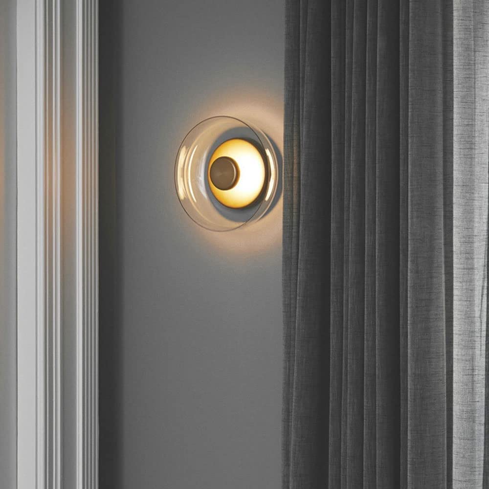 Luxus wandleuchten Kreative Glas Wohnzimmer Sofa Wandleuchte Schlafzimmer Nacht Dekorative Wandleuchte Nordic Studie Leselampe Haushalt Indoor Wandleuchte Nacht Hardware Beleuchtung(White Light