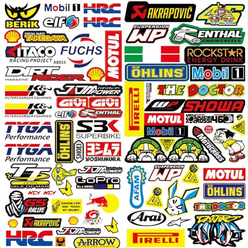 3 Autocollant Voiture Stickers Rallye Voiture Autocollant Voiture Sport Stickers Moto Autocollant Sponsor Moto Autocollant Voiture RC Autocollant Sponsor Motos Voitures...
