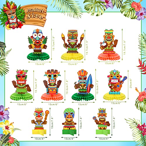 Spakon 10 Pcs Hawaiian Party Decorations Tiki Table Centerpieces - image 3