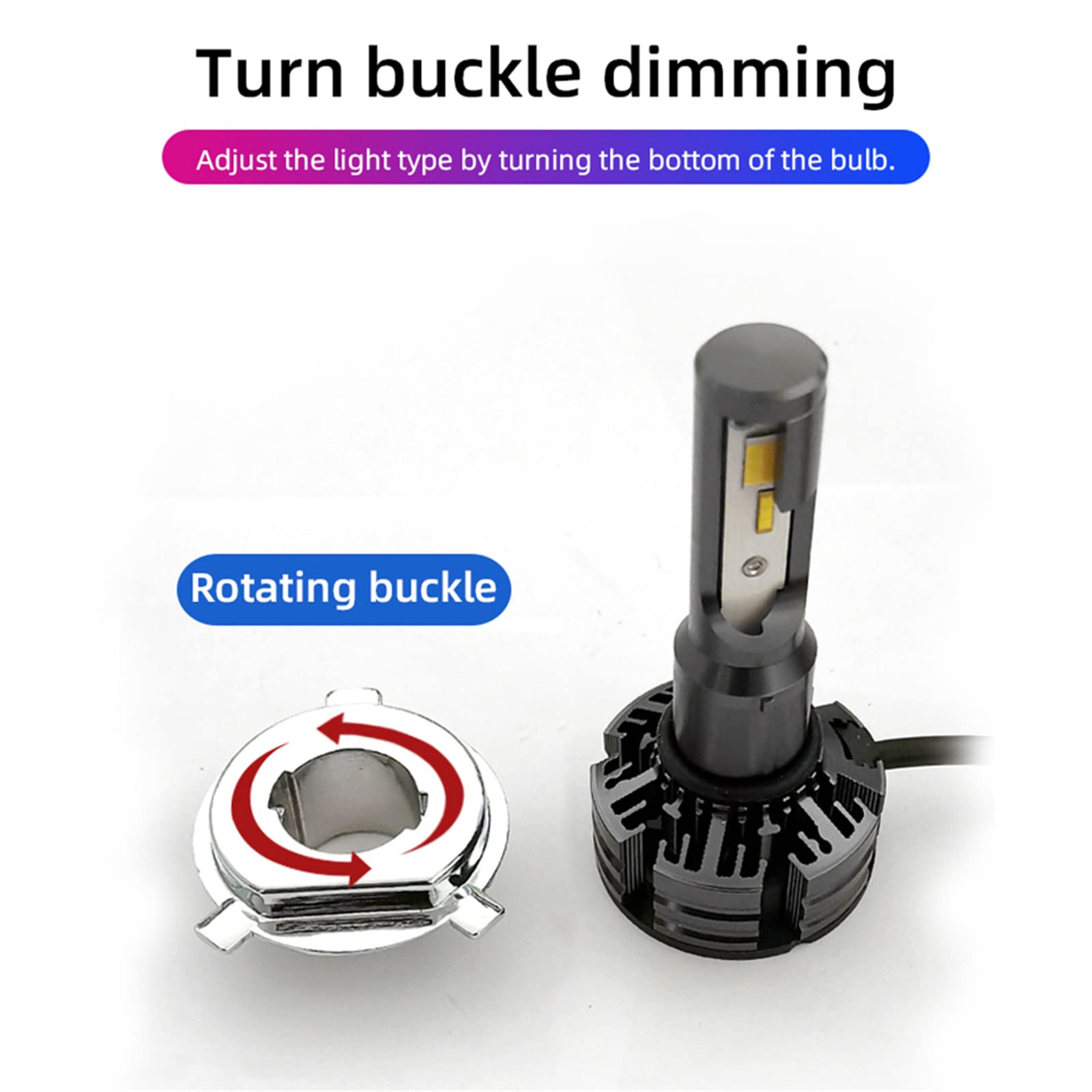 Bombillas LED Para Faros Delanteros, LED 3000K 6000K 4300K Faros Delanteros Para Automóviles 60W 16000Lm Luces LED Para Faros Delanteros Para Automóviles,H1