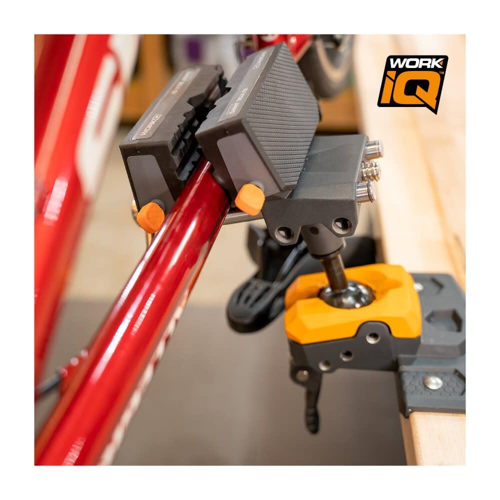 Work IQ Tools Mandíbulas de tornillo de banco Flex Fit | Mandíbulas multifuncionales reversibles | Goma texturizada que no se estropea, 4 ranuras verticales y 3 horizontales y ranura en ángulo de 160°