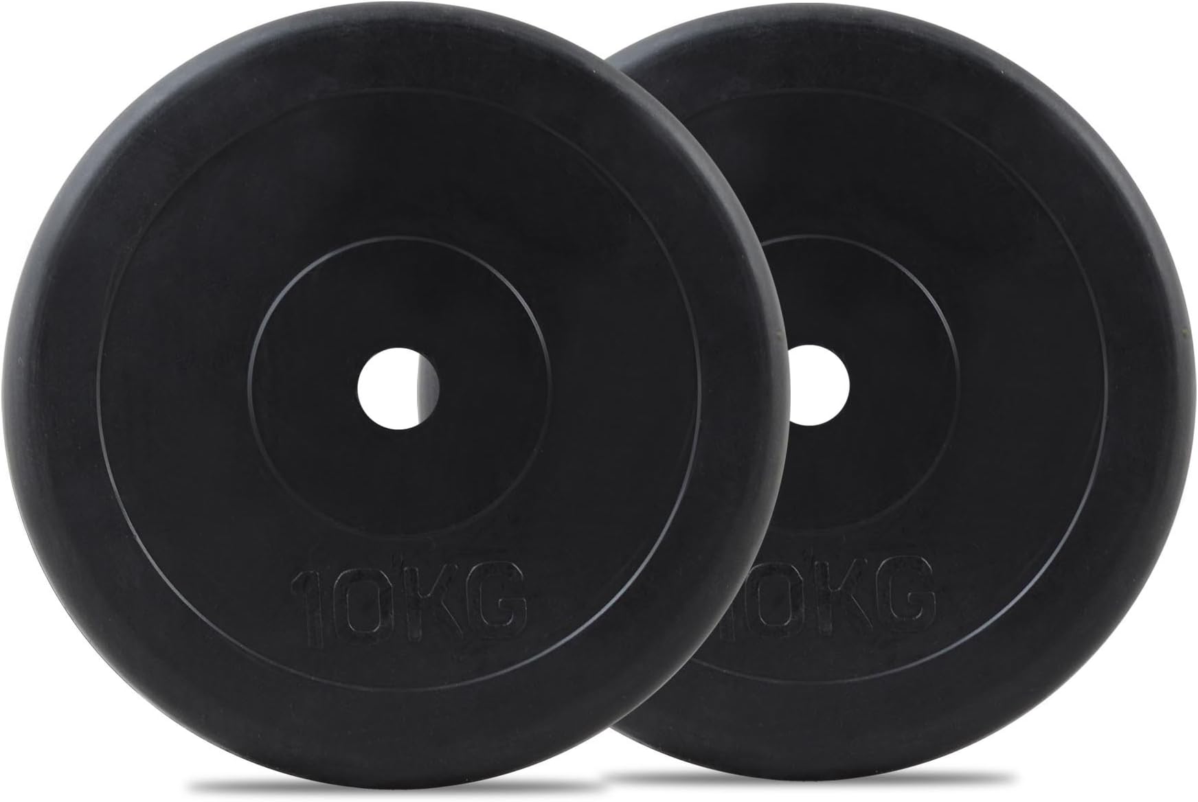 Bodymax Standard Rubber Weight Disc Plates - 2 x 10kg