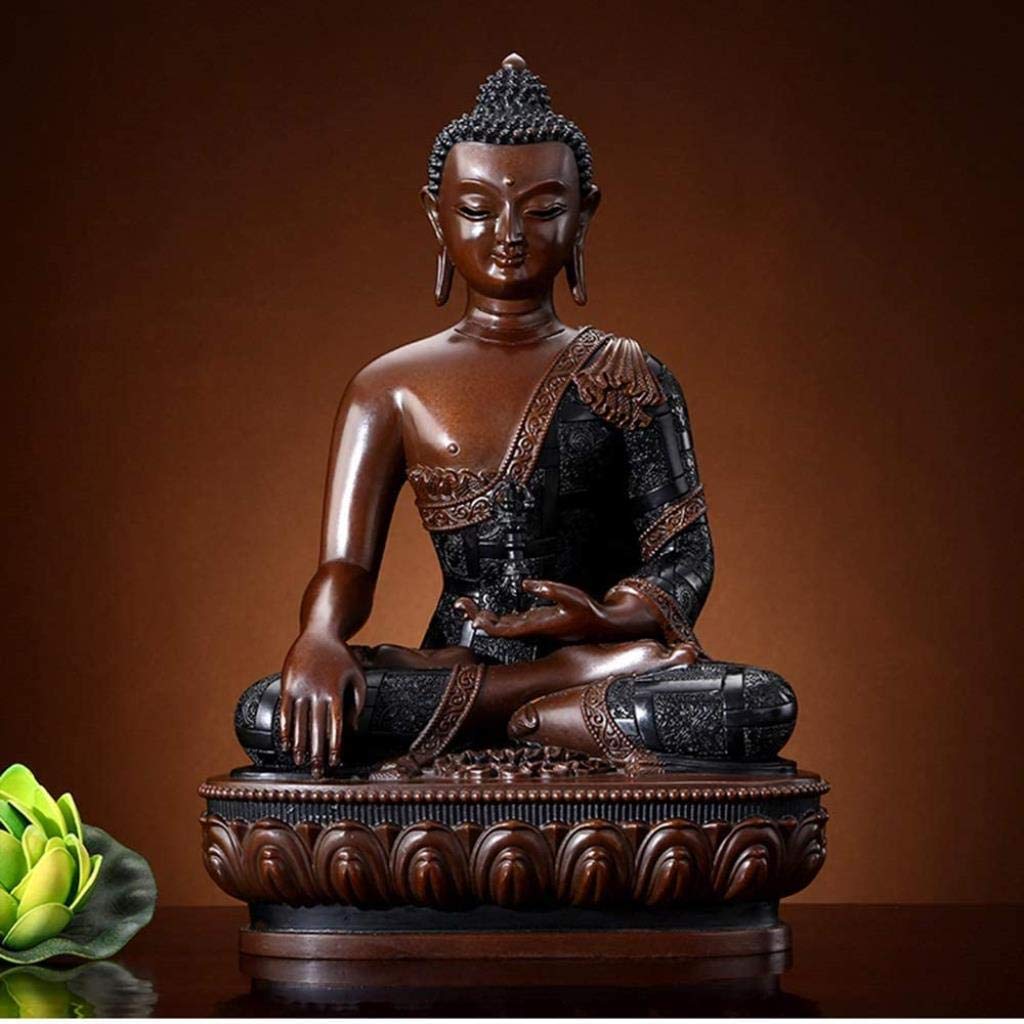 Amazon.co.jp: 瞑想仏像彫刻、16/21/31センチメートル銅仏像、ホーム