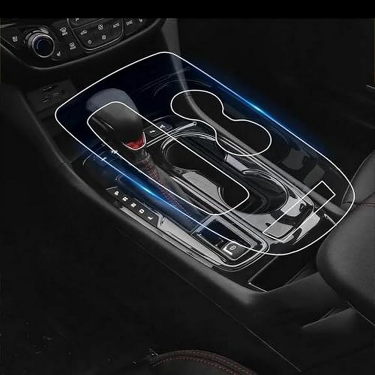 Película para consola de Chevrolet Equinox contra arañazos y huellas de dedos