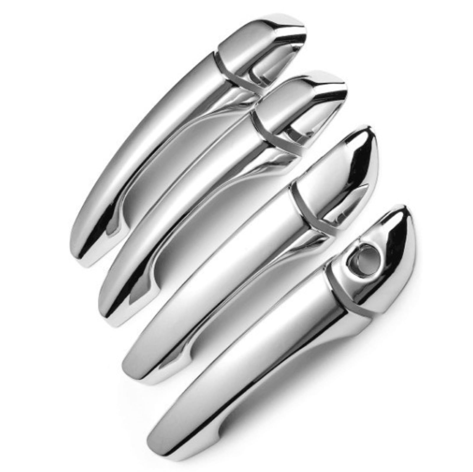Garniture de poignée de porte Citroen C4 Cactus 2014-2018 style chromé brillant